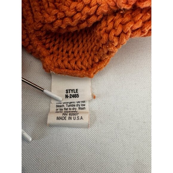 James River traders Orange Chunky Cable Knit Large sweater Oversized fall autum - Picture 7 of 10